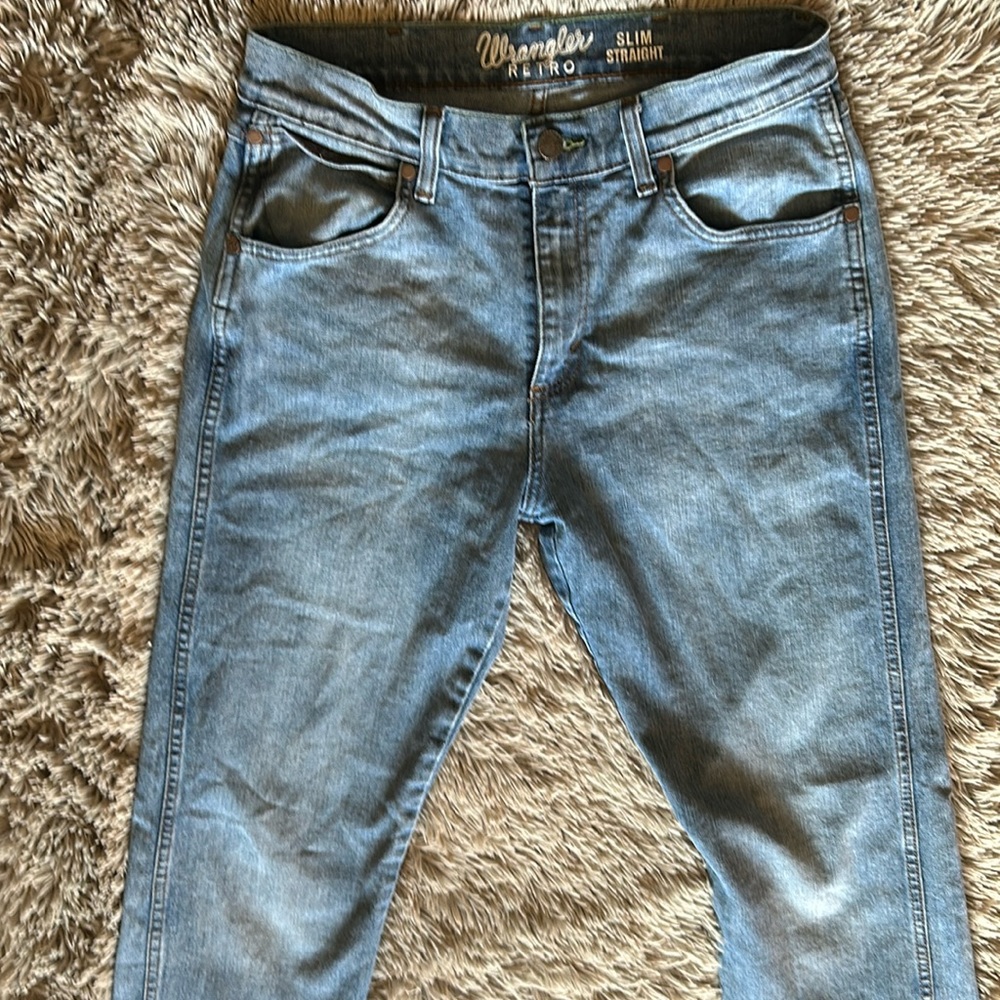 Men’s Wrangler Retro, slim straight jeans 32x34